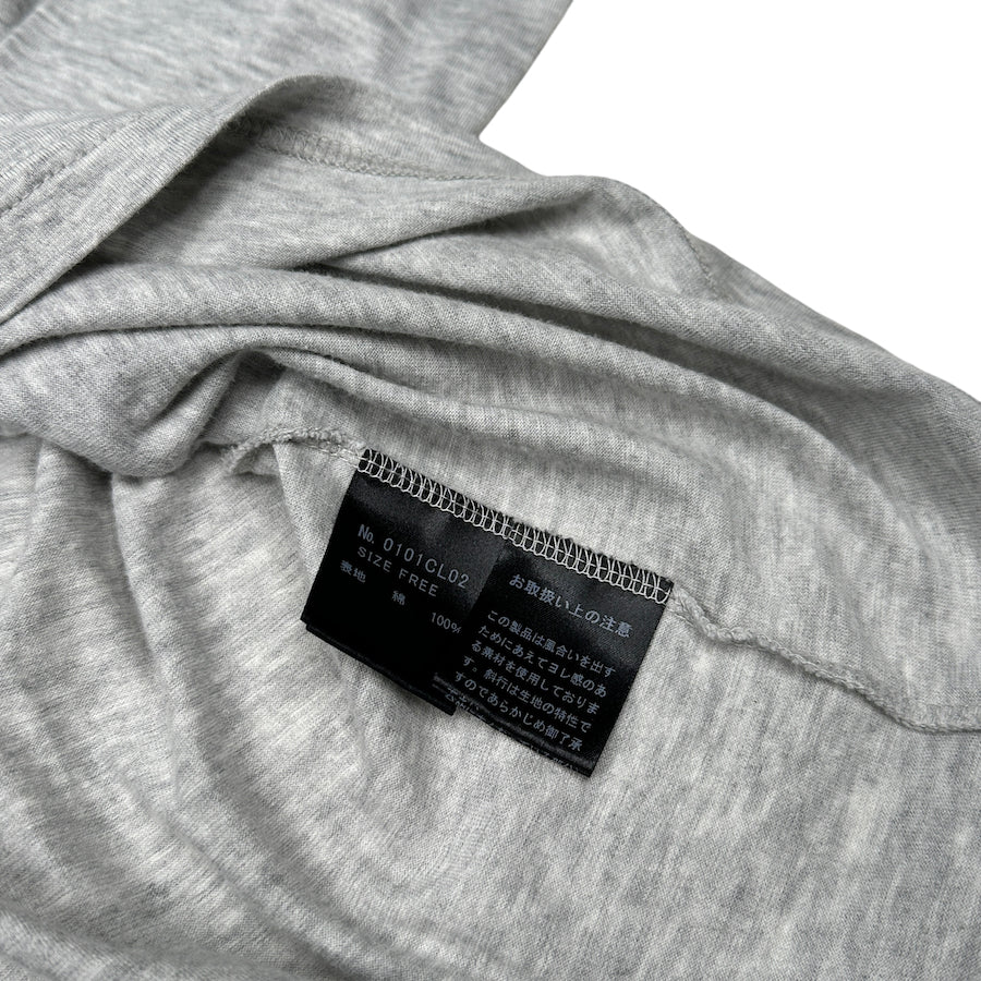 HYSTERIC GLAMOUR CURSIVE LOGO LONG SLEEVE - GREY 94HGRF - Image 5