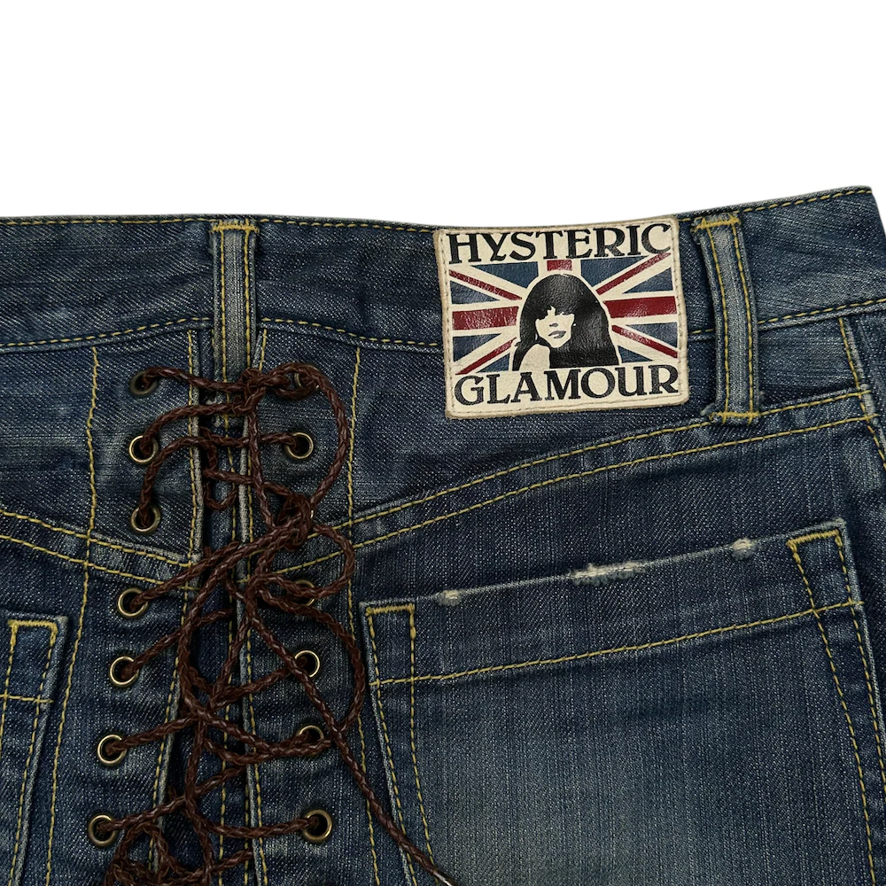 HYSTERIC GLAMOUR DENIM LACE-UP MINI SKIRT - Image 5