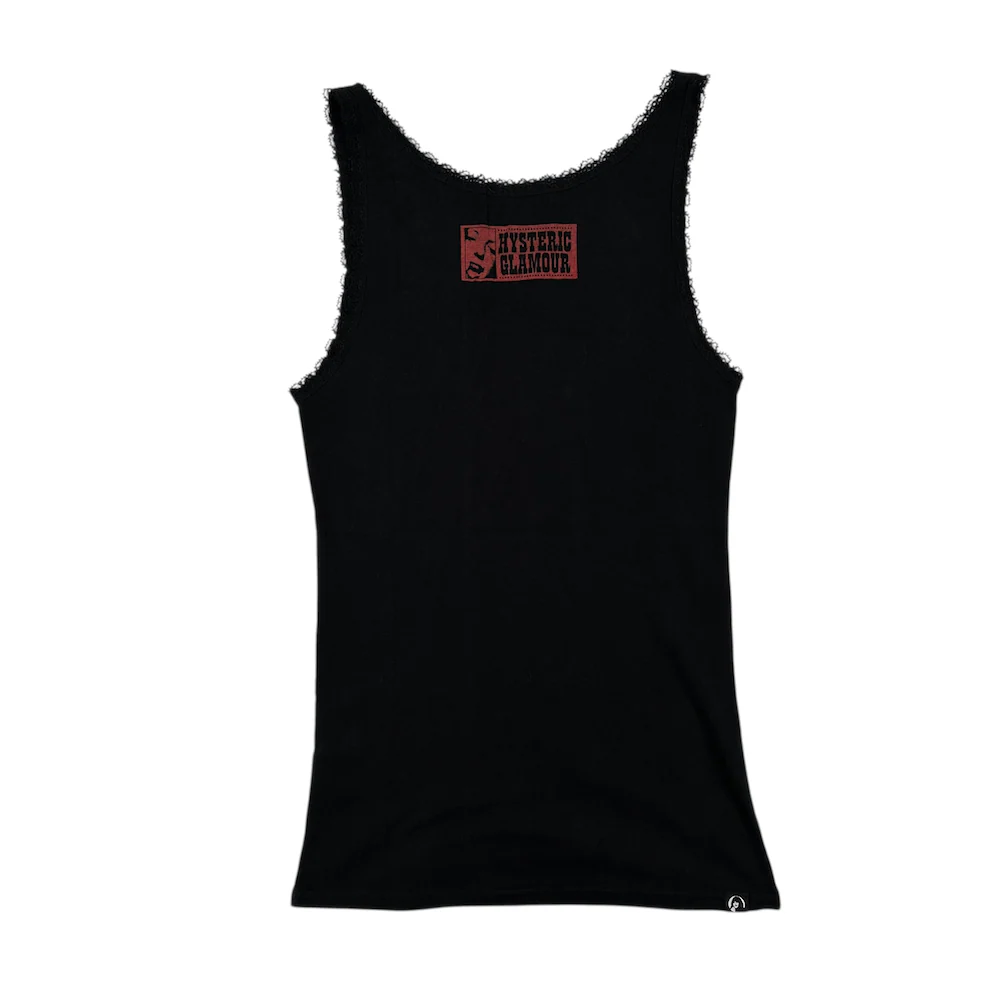 HYSTERIC GLAMOUR TANK TOP - BLACK/RED - Image 3