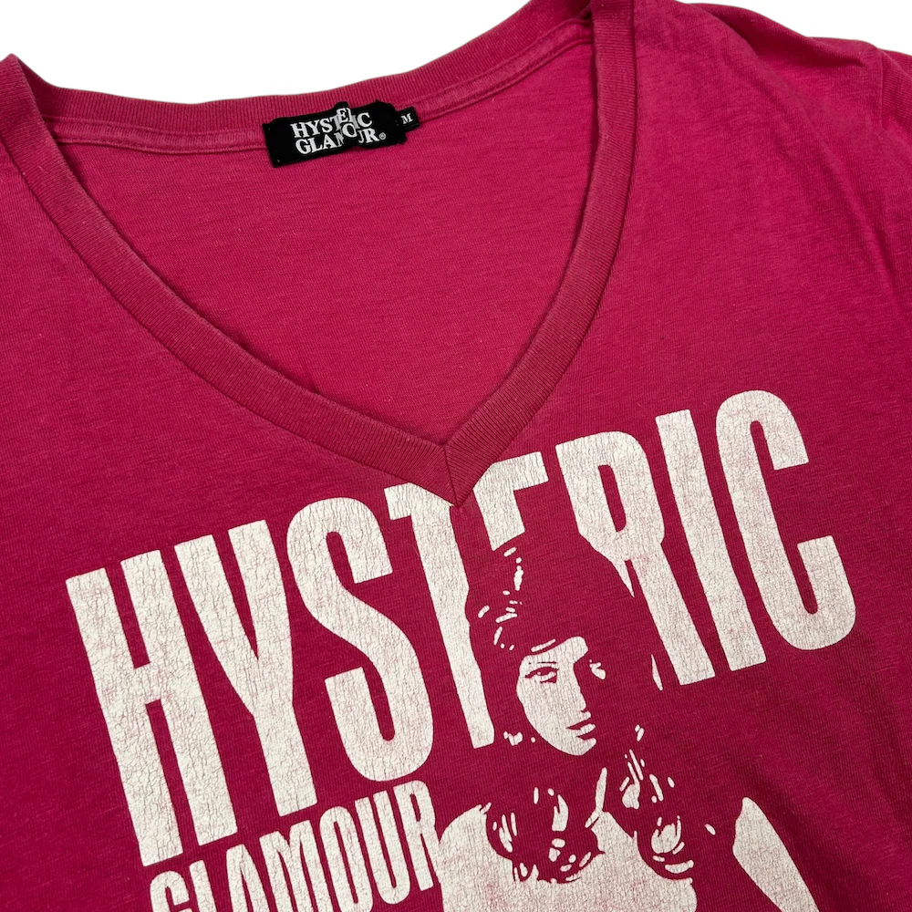 HYSTERIC GLAMOUR V NECK T-SHIRT - Image 3