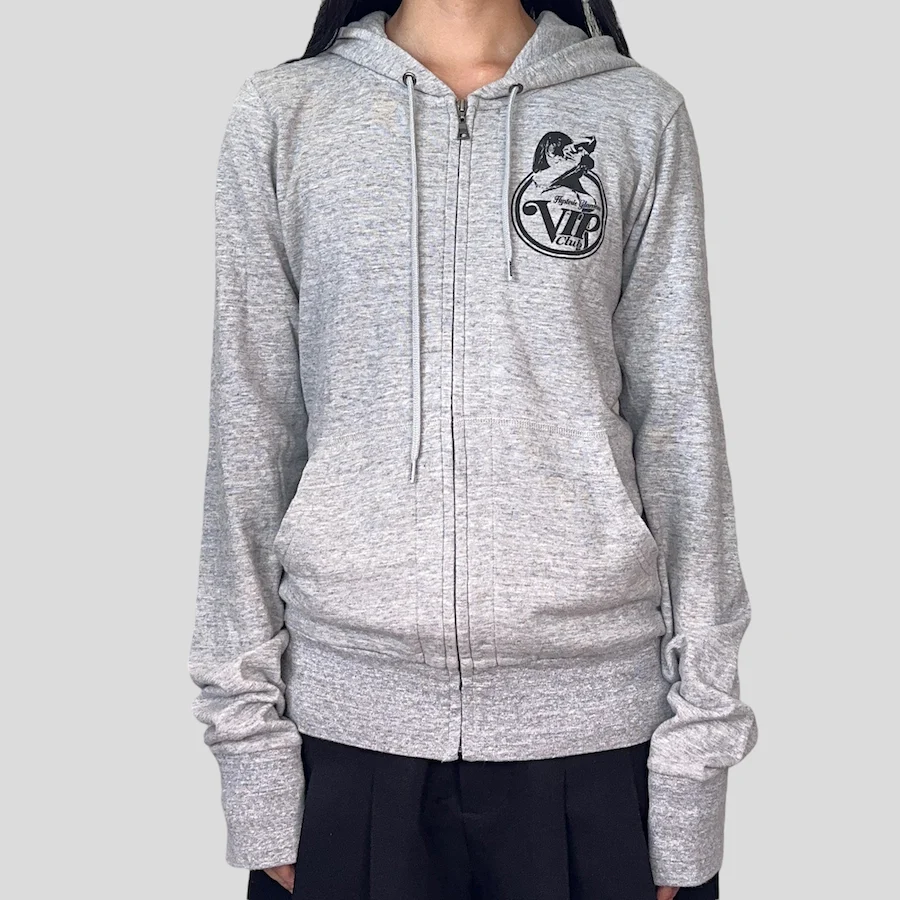 HYSTERIC GLAMOUR VIP ZIP HOODIE - GREY - Image 2