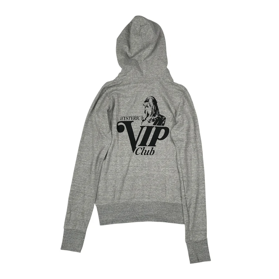 HYSTERIC GLAMOUR VIP ZIP HOODIE - GREY - Image 3