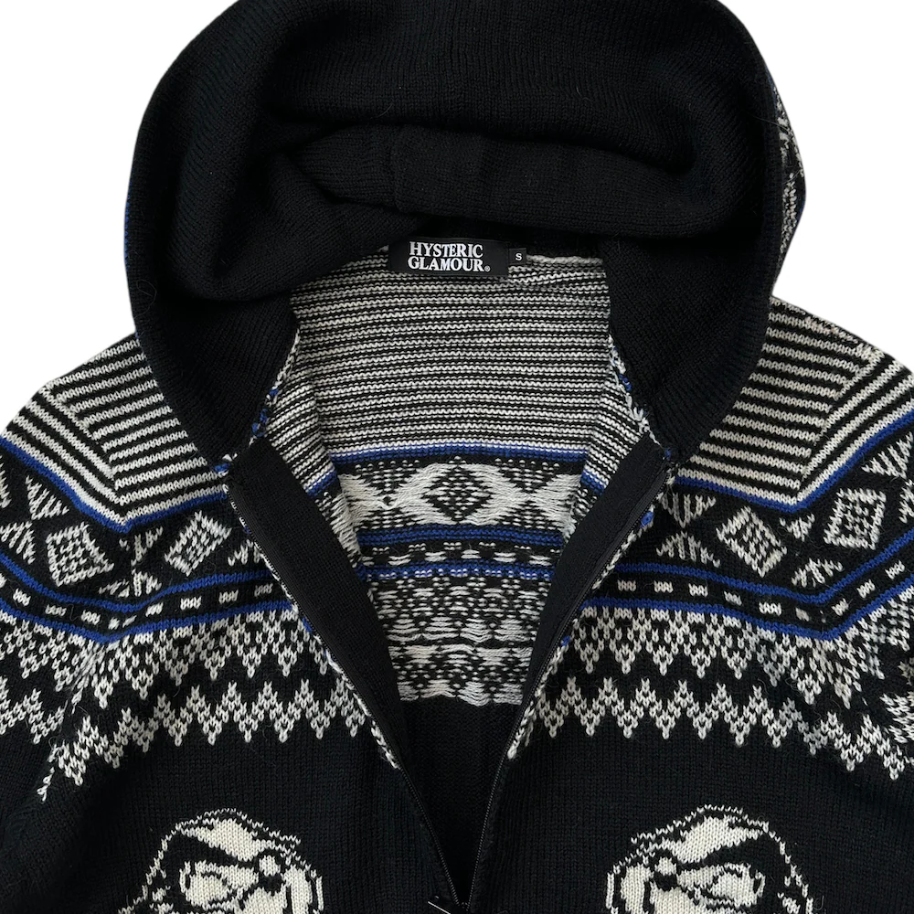 HYSTERIC GLAMOUR WOOL-BLEND ZIP HOODIE - Image 3