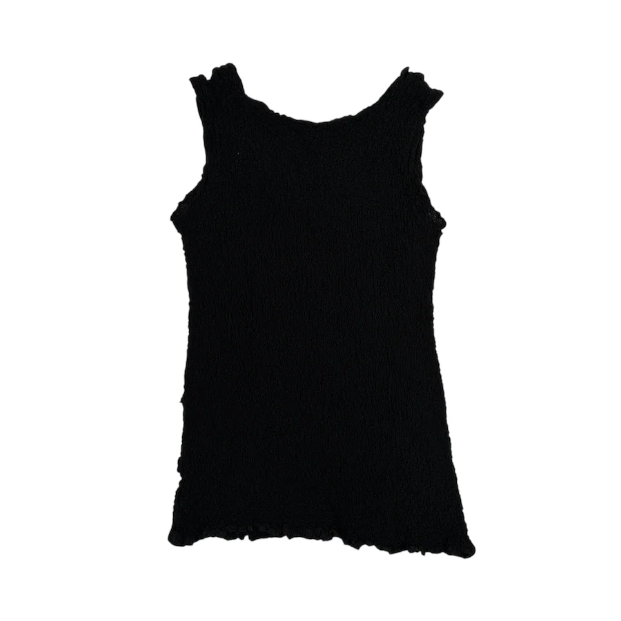 ISSEY MIYAKE ME CAULIFLOWER TANK TOP - BLACK - Image 3
