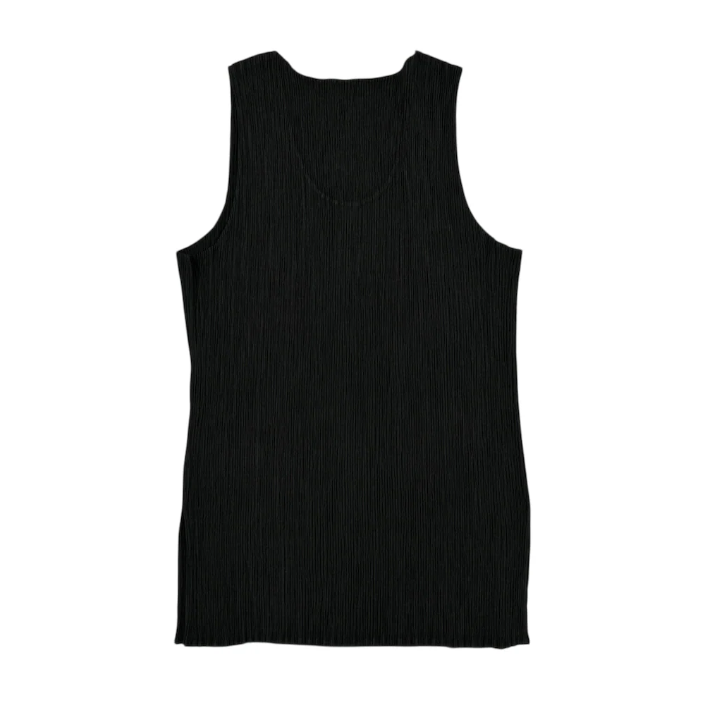 ISSEY MIYAKE PLEATED TANK TOP - BLACK - Image 4