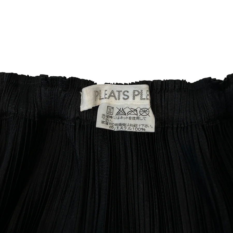 ISSEY MIYAKE PLEATS PLEASE ASYMMETRICAL SKIRT - BLACK - Image 4