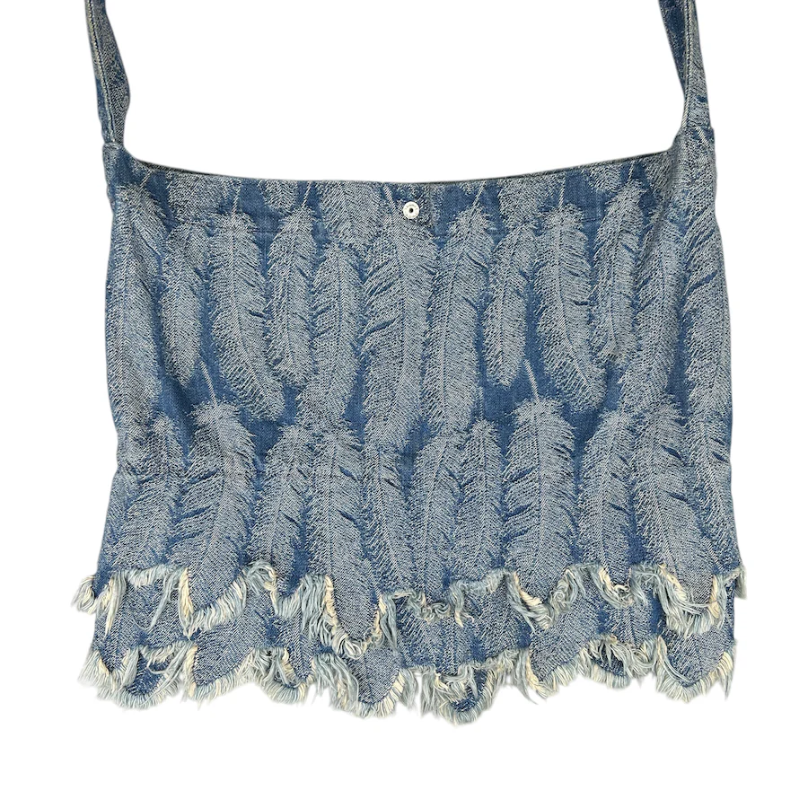 KAPITAL MAGPIE DENIM MEDICINE BAG - Image 2