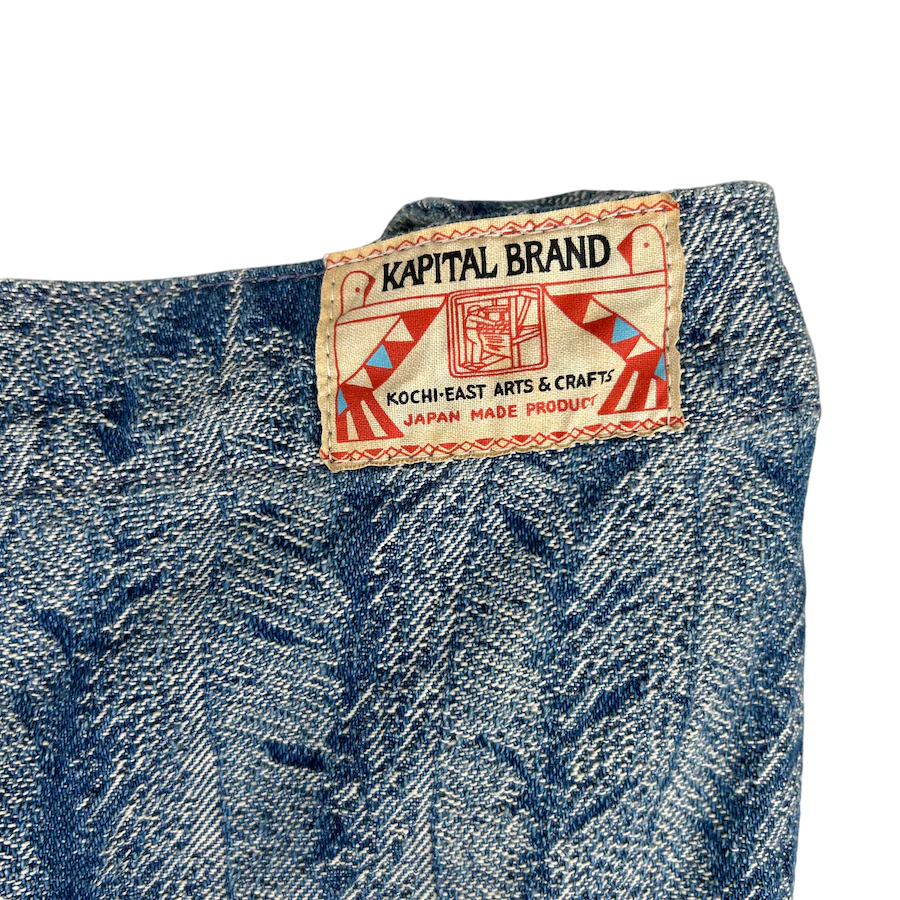 KAPITAL MAGPIE DENIM MEDICINE BAG - Image 4