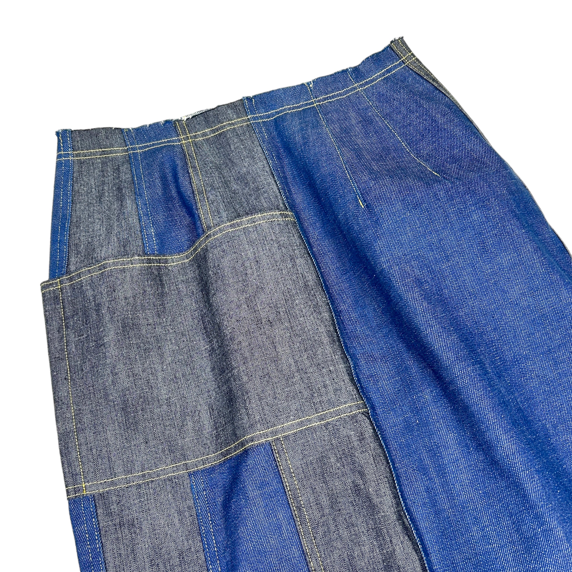 KAPITAL MOTTANAI DENIM SKIRT - Image 4