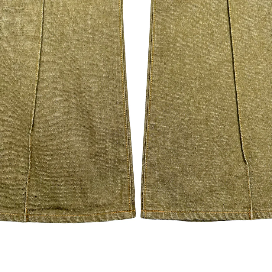 KAPITAL OKABELLBO FLARED DENIM - GREEN - Image 3