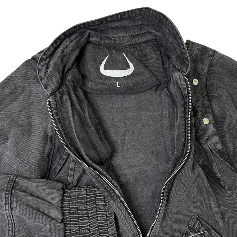 KYONJIR ARMOR BOMBER JACKET - GREY - Image 4