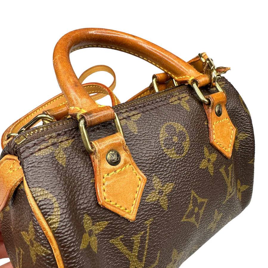 LOUIS VUITTON NANO SPEEDY BAG W/ CROSSBODY STRAP TH0935 - Image 6