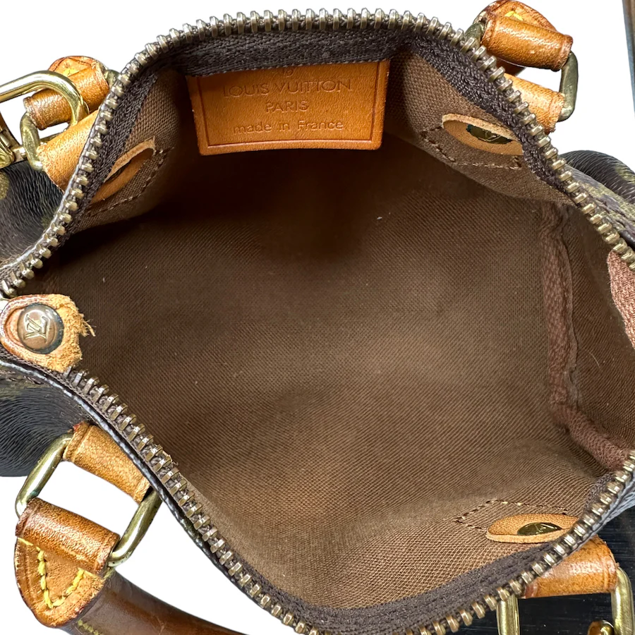 LOUIS VUITTON NANO SPEEDY BAG W/ CROSSBODY STRAP TH0935 - Image 8