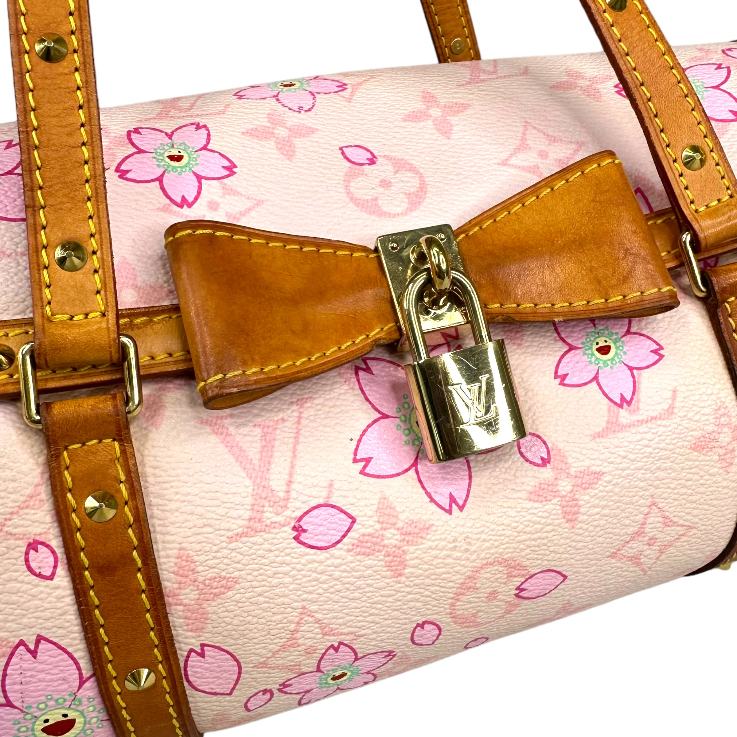 LOUIS VUITTON X TAKASHI MURAKAMI PINK PAPILLION 30 CHERRY BLOSSOM - Image 3
