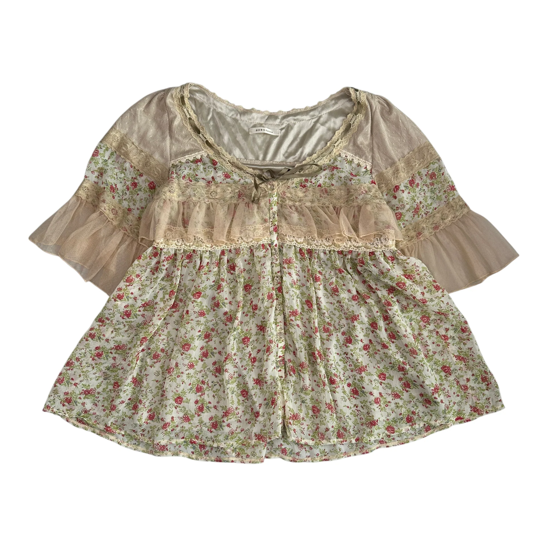 (M) AXES FEMME FLORAL BLOUSE