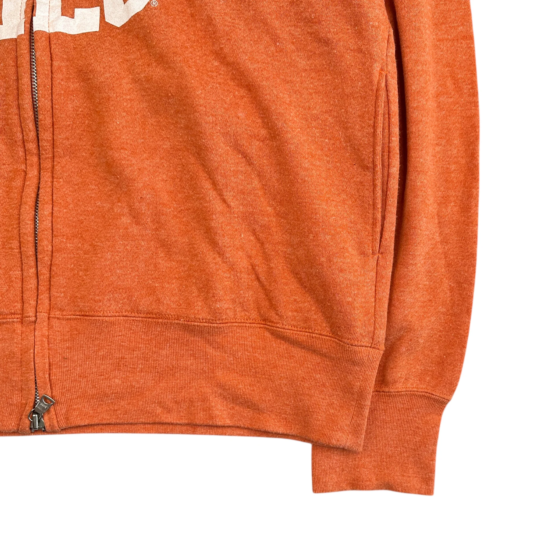 (M) BABY MILO ZIPPED LOGO HOODIE - ORANGE - Image 4