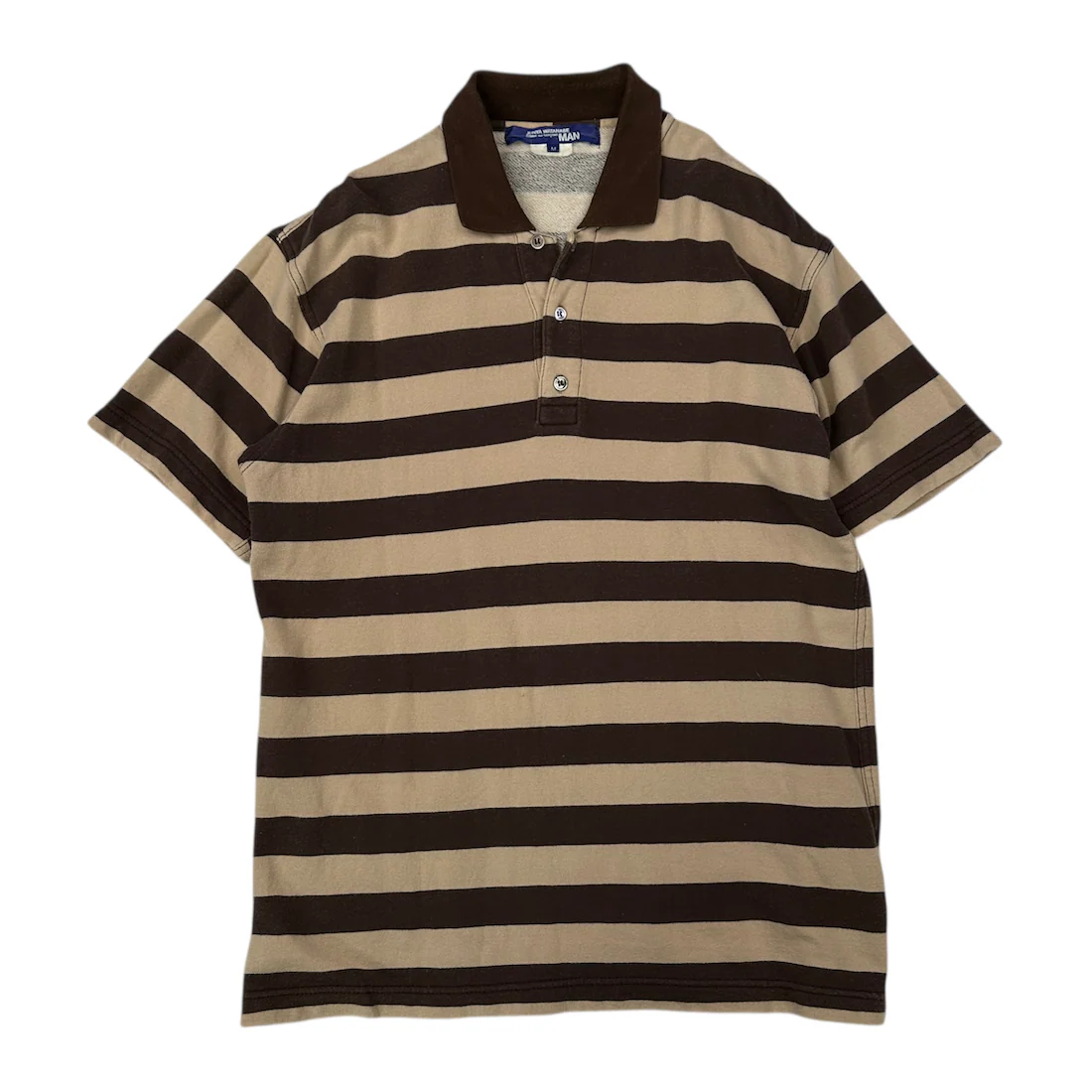 (M) CDG JUNYA WATANABE MAN 2005 STRIPED POLO