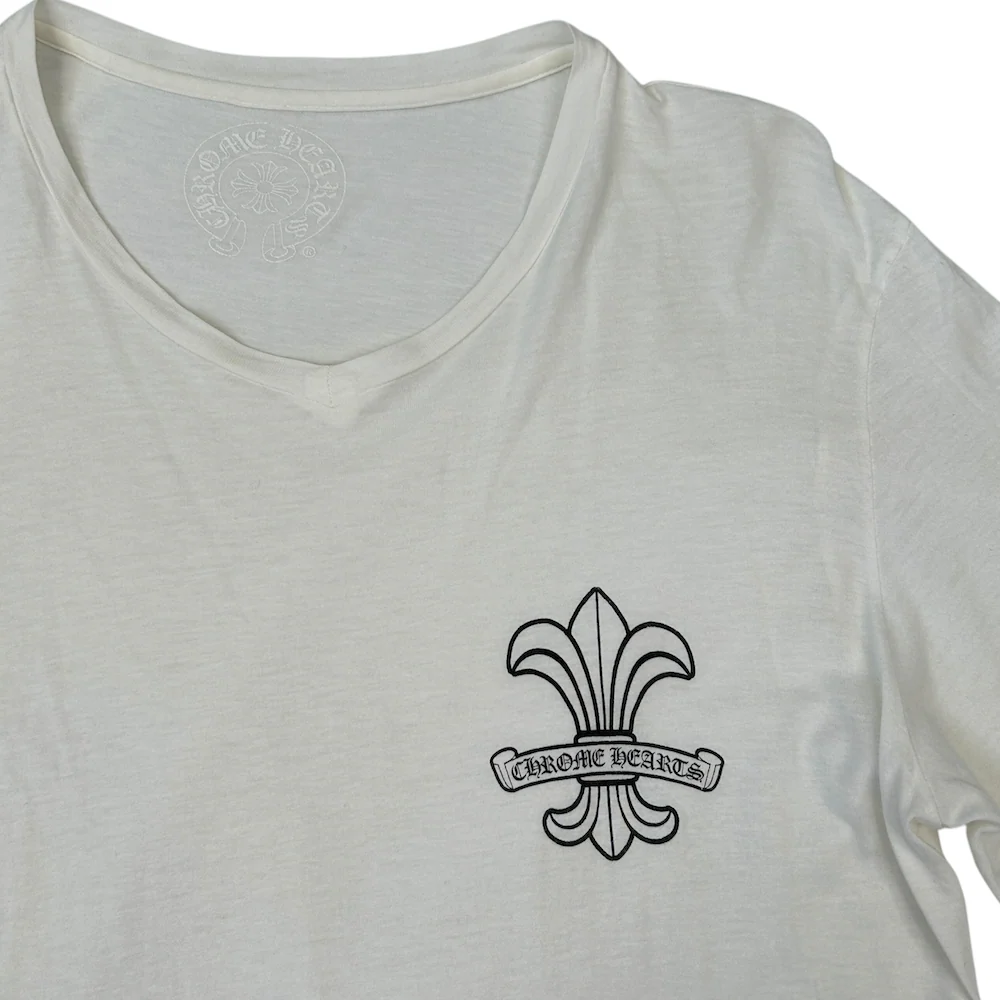 (M) CHROME HEARTS T-SHIRT - WHITE - Image 3