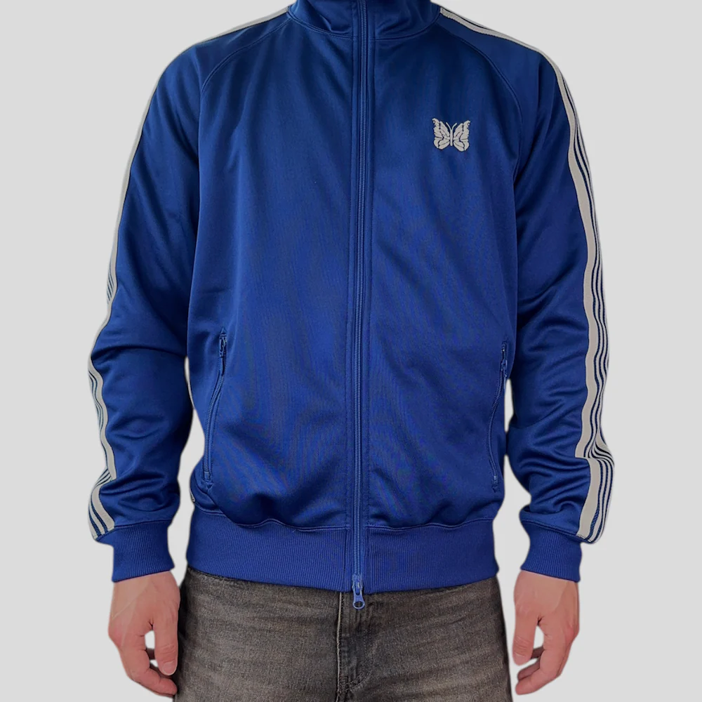 (M) NEEDLES TRACK JACKET - BLUE - Image 2