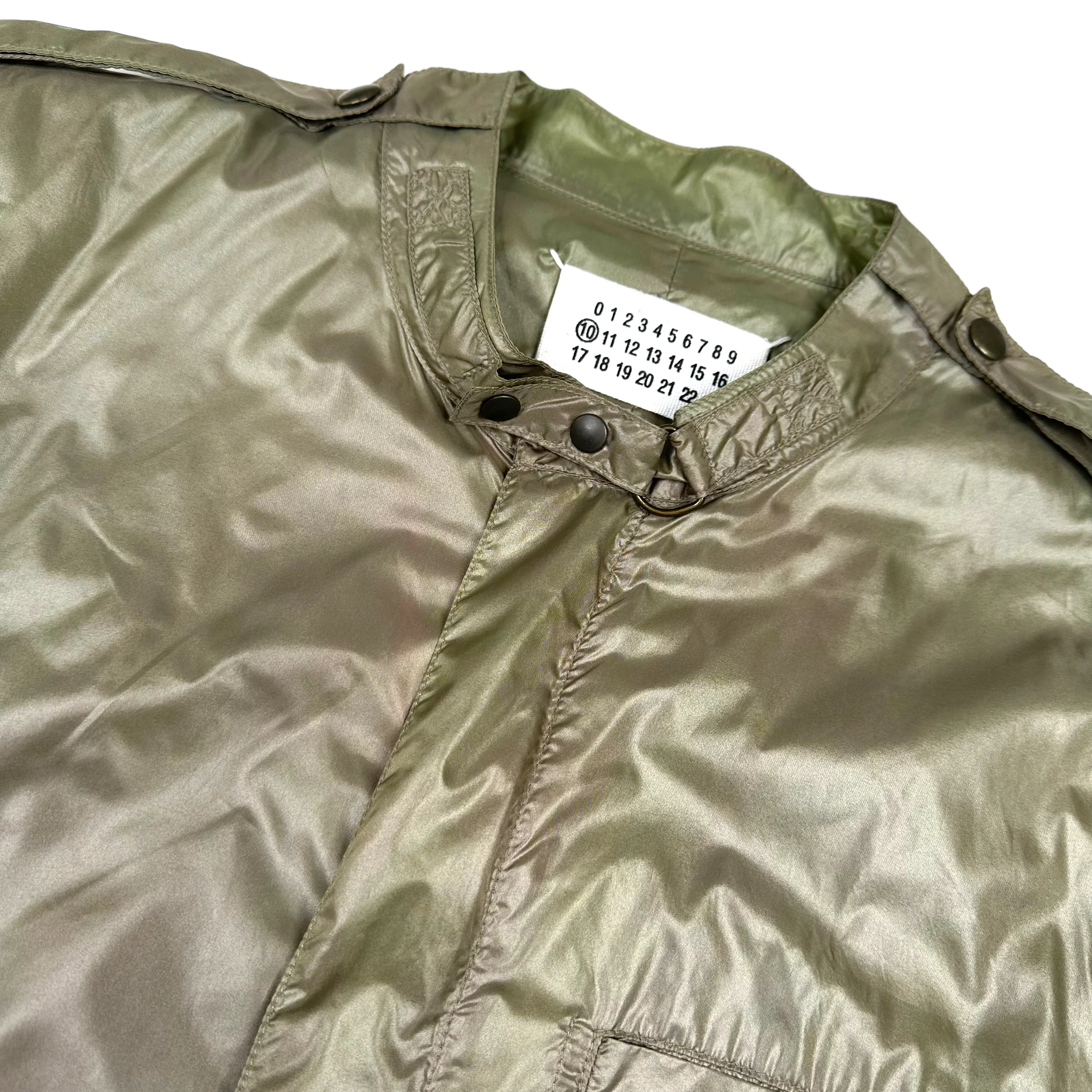 MAISON MARGIELA SS2008 NYLON BIKER JACKET - Image 4
