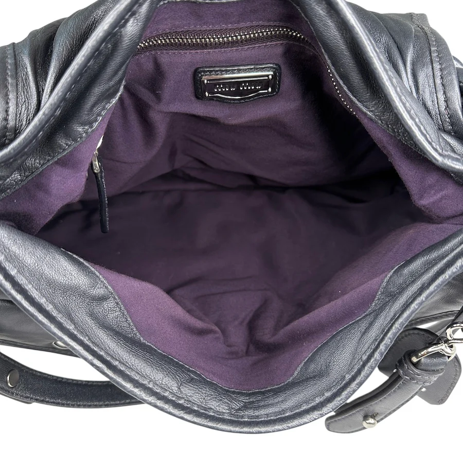 MIU MIU BLACK COFFER SHOULDER BAG - Image 4