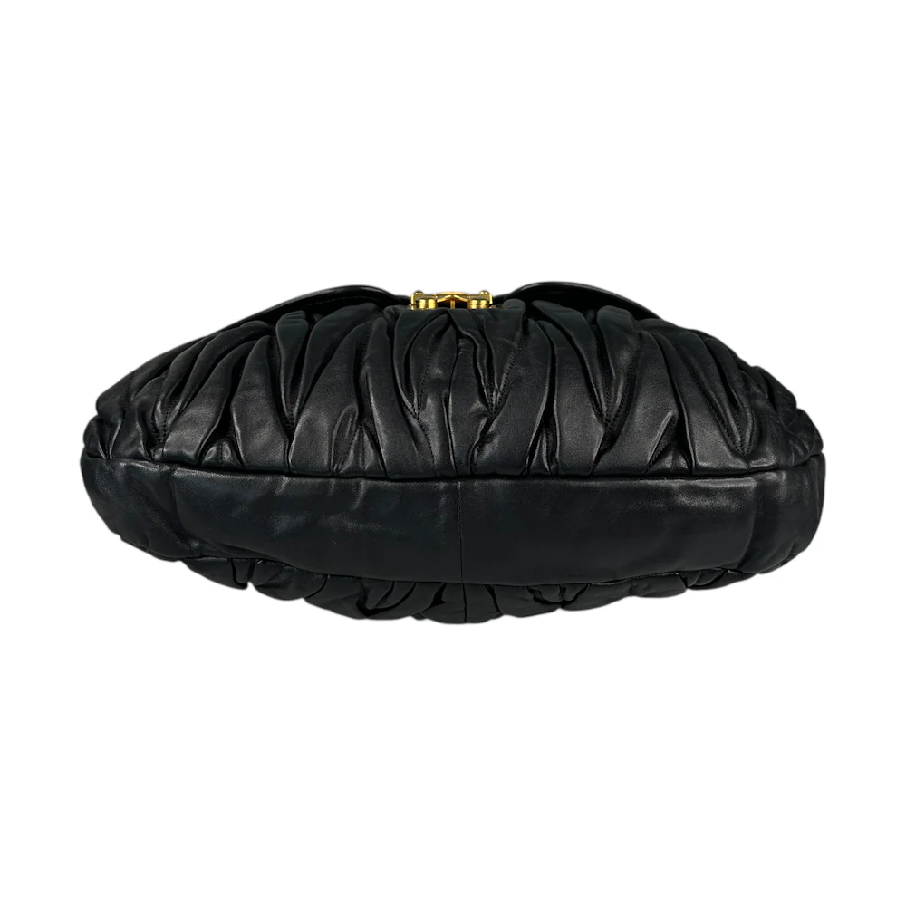 MIU MIU MATELASSE SHOULDER BAG - BLACK - Image 5