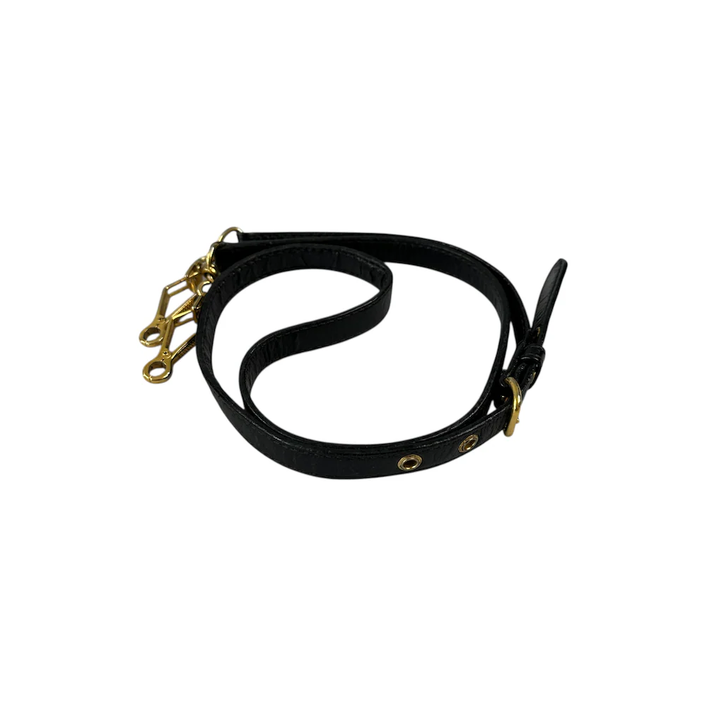 MIU MIU SHOULDER BAG - BLACK / GOLD - Image 8
