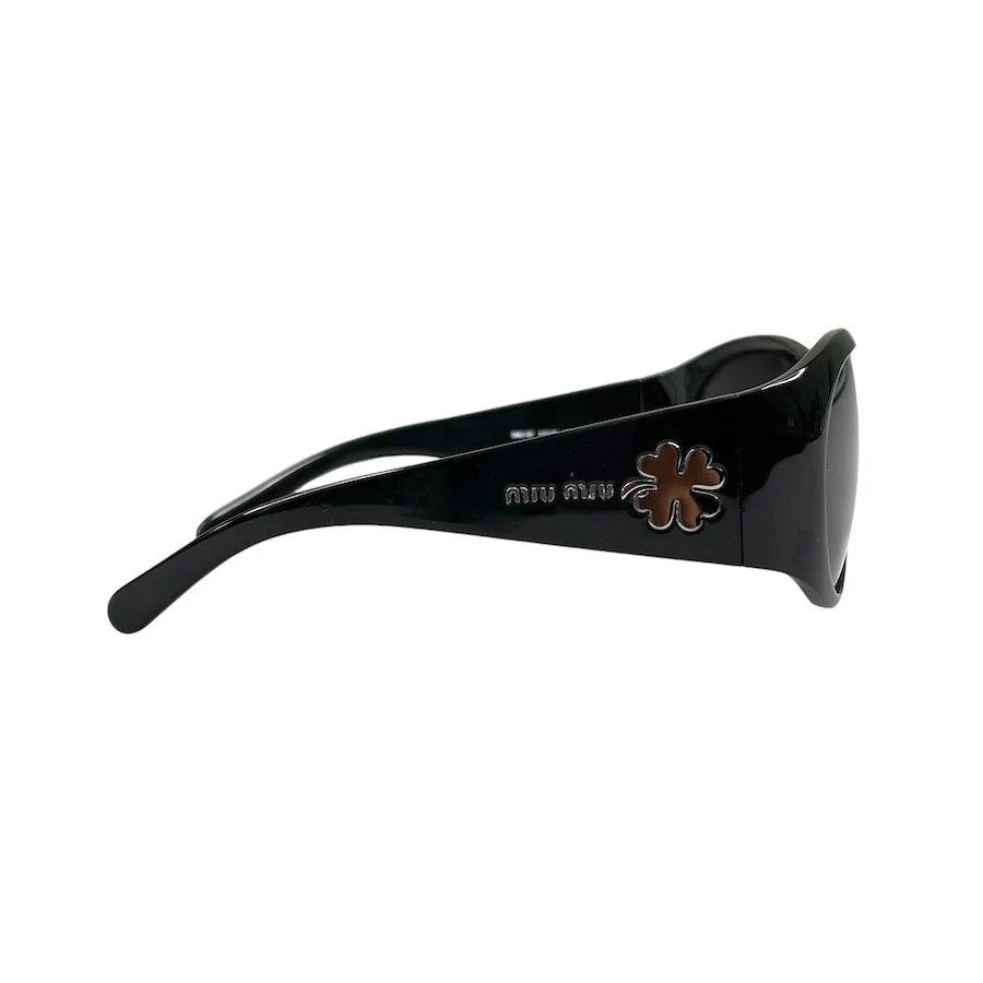 MIU MIU SMU13F SUNGLASSES - BLACK - Image 3