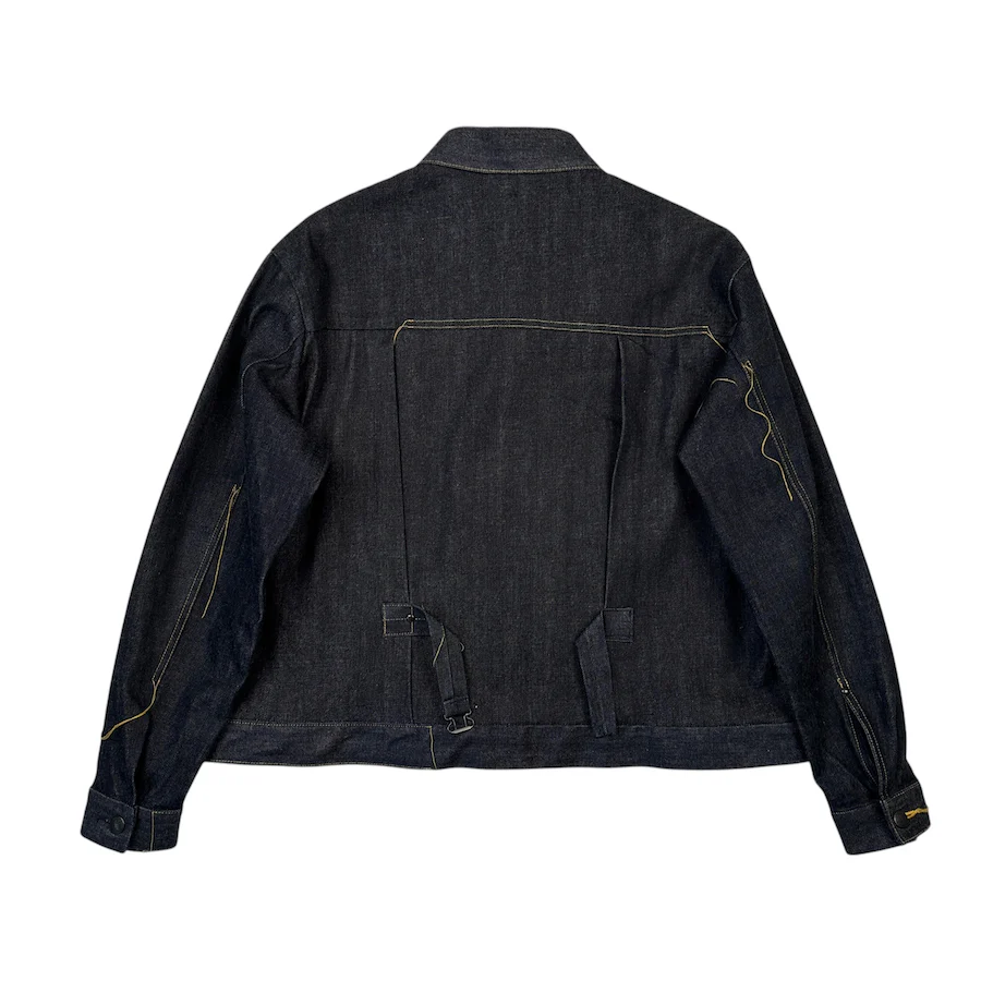 NEEDLES 12OZ GLITCH STITCH DENIM JACKET - Image 3
