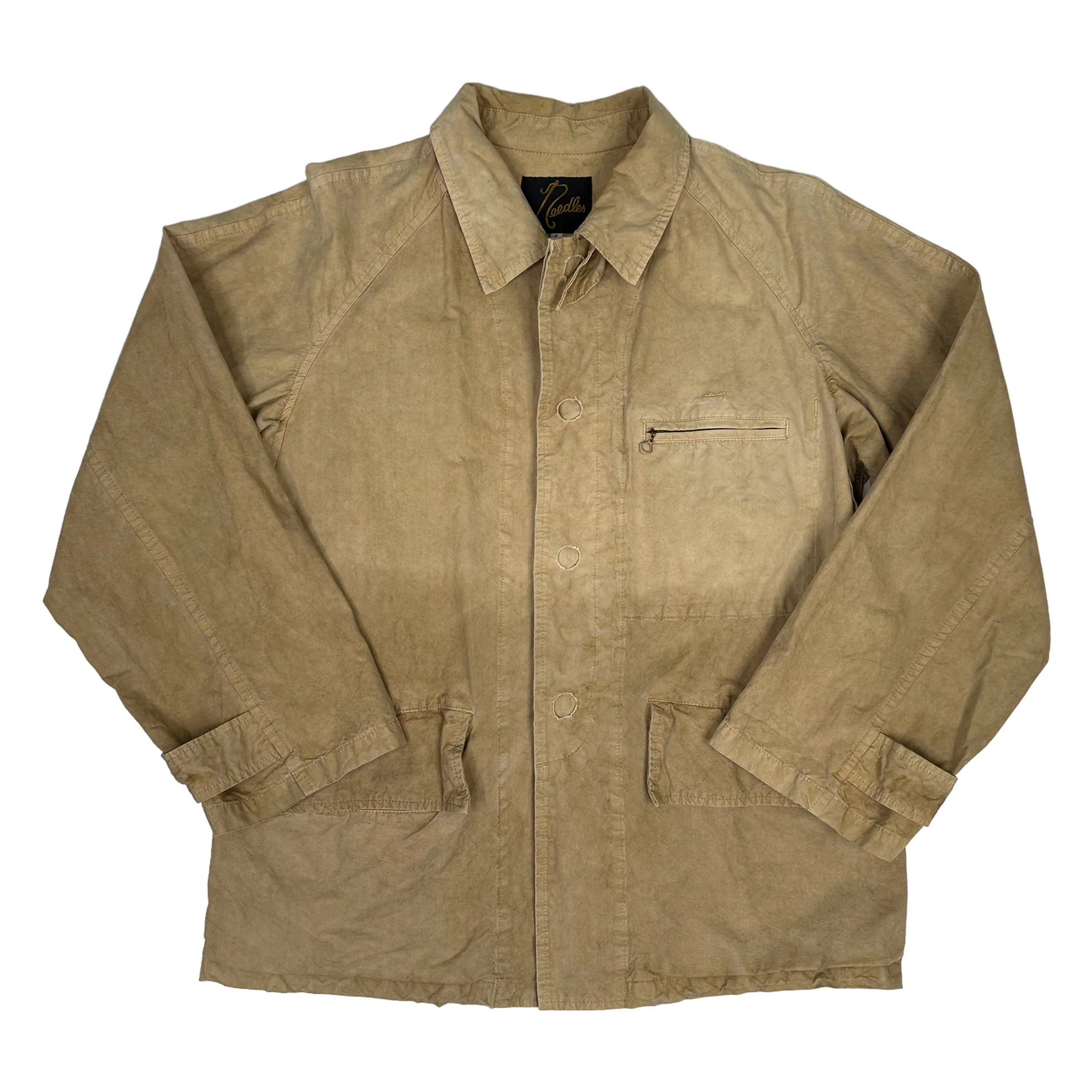 NEEDLES AGE WASHED COLLARED OVERSHIRT