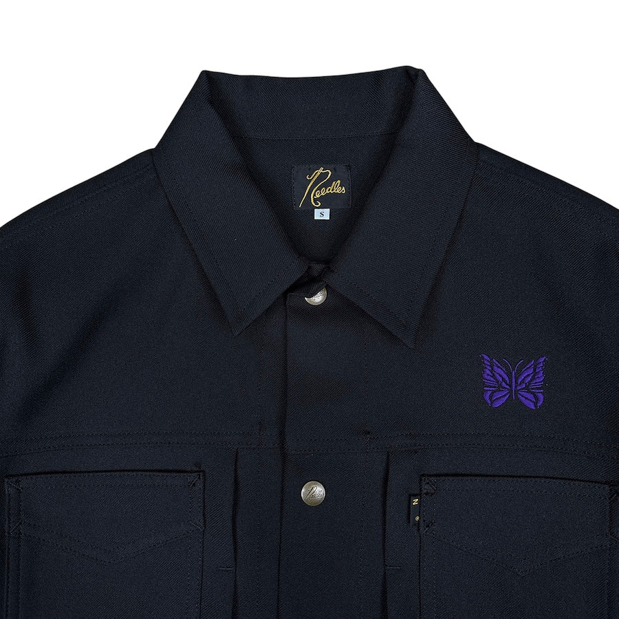 NEEDLES PENNY JACKET - BLACK / PURPLE - Image 3