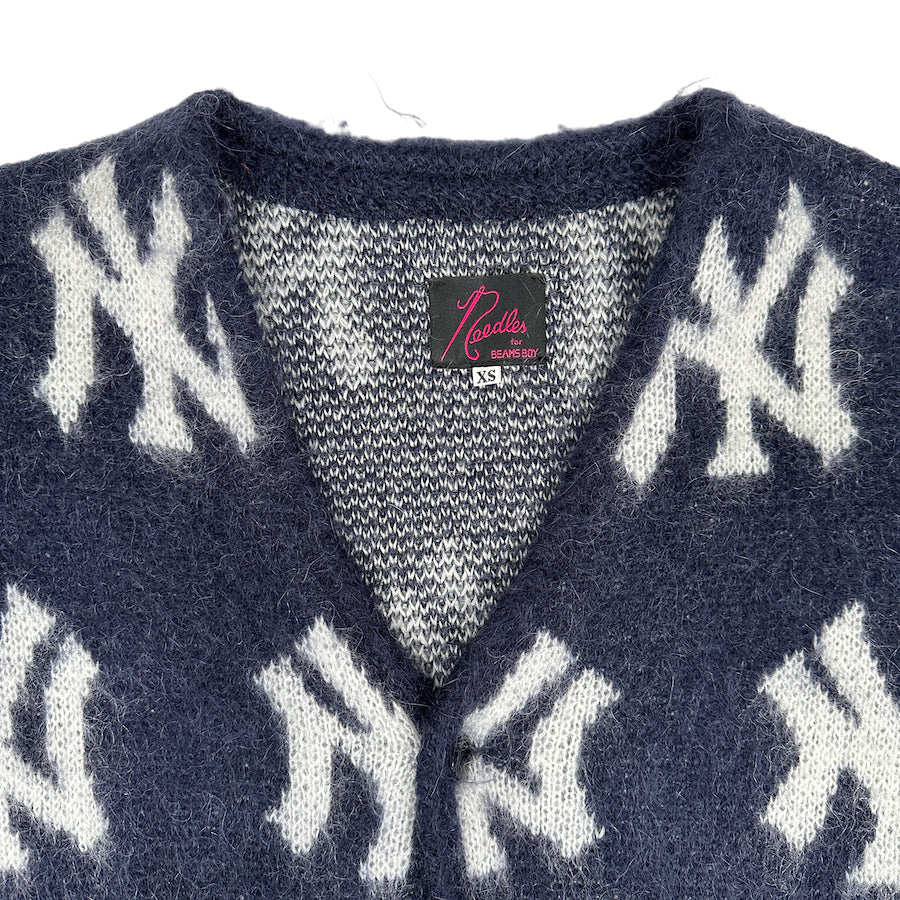 NEEDLES X BEAMS BOY MLB MOHAIR BLEND CARDIGAN - Image 3