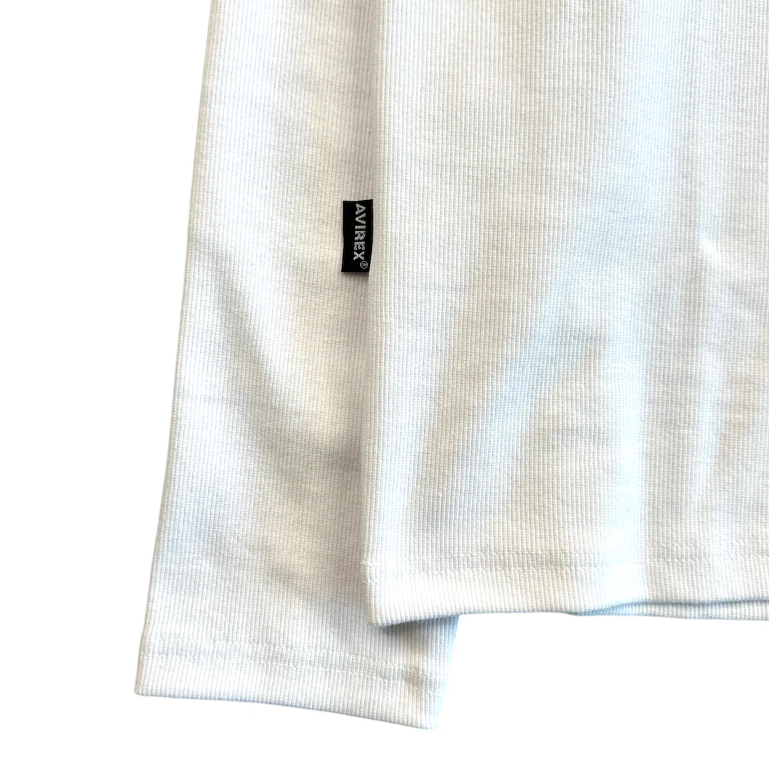 (NEW) AVIREX RIBBED EVERY DAY HENLEY LONG SLEEVE - WHITE - Image 6