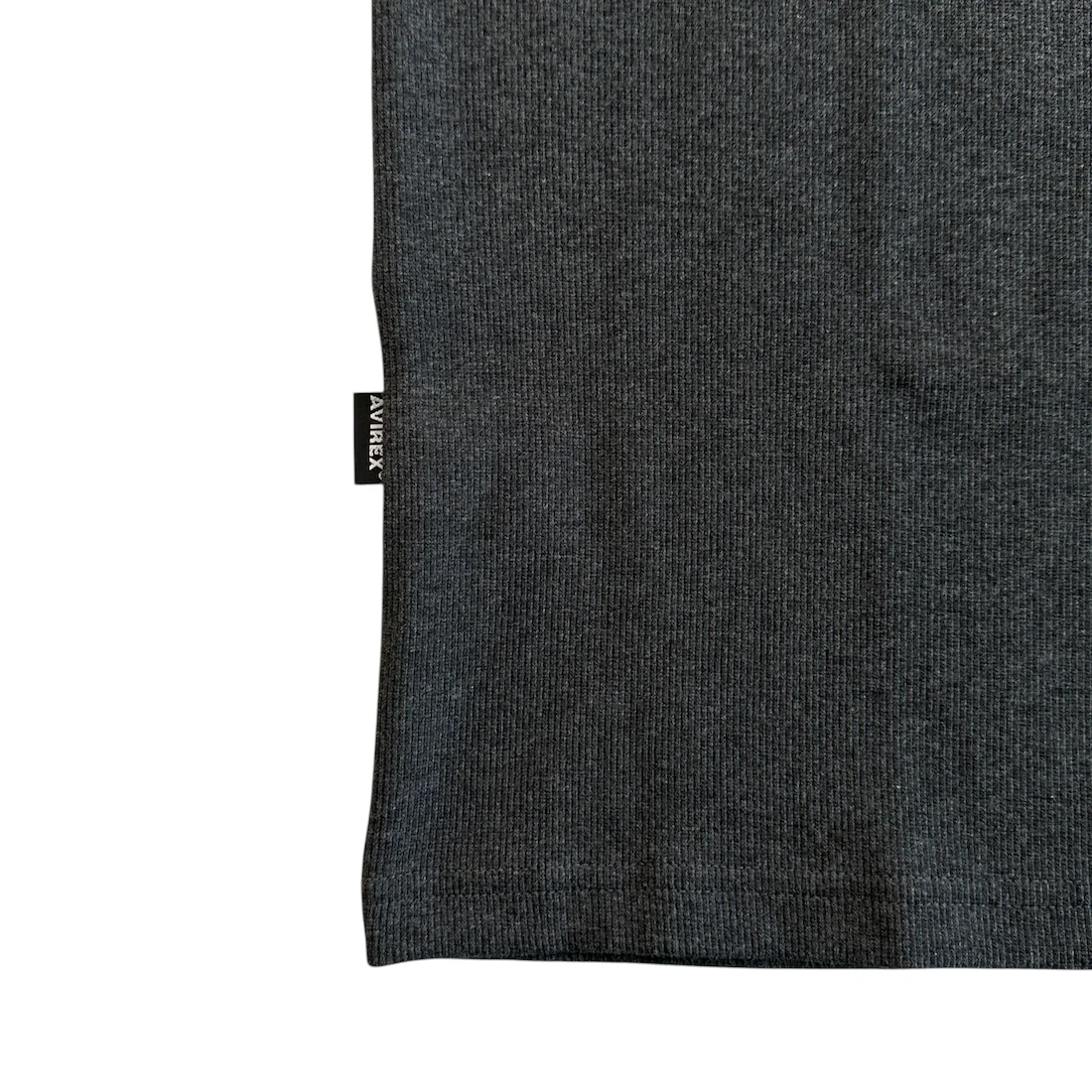 (NEW) AVIREX RIBBED EVERY DAY HENLEY SHORT SLEEVE - CHARCOAL - Image 5