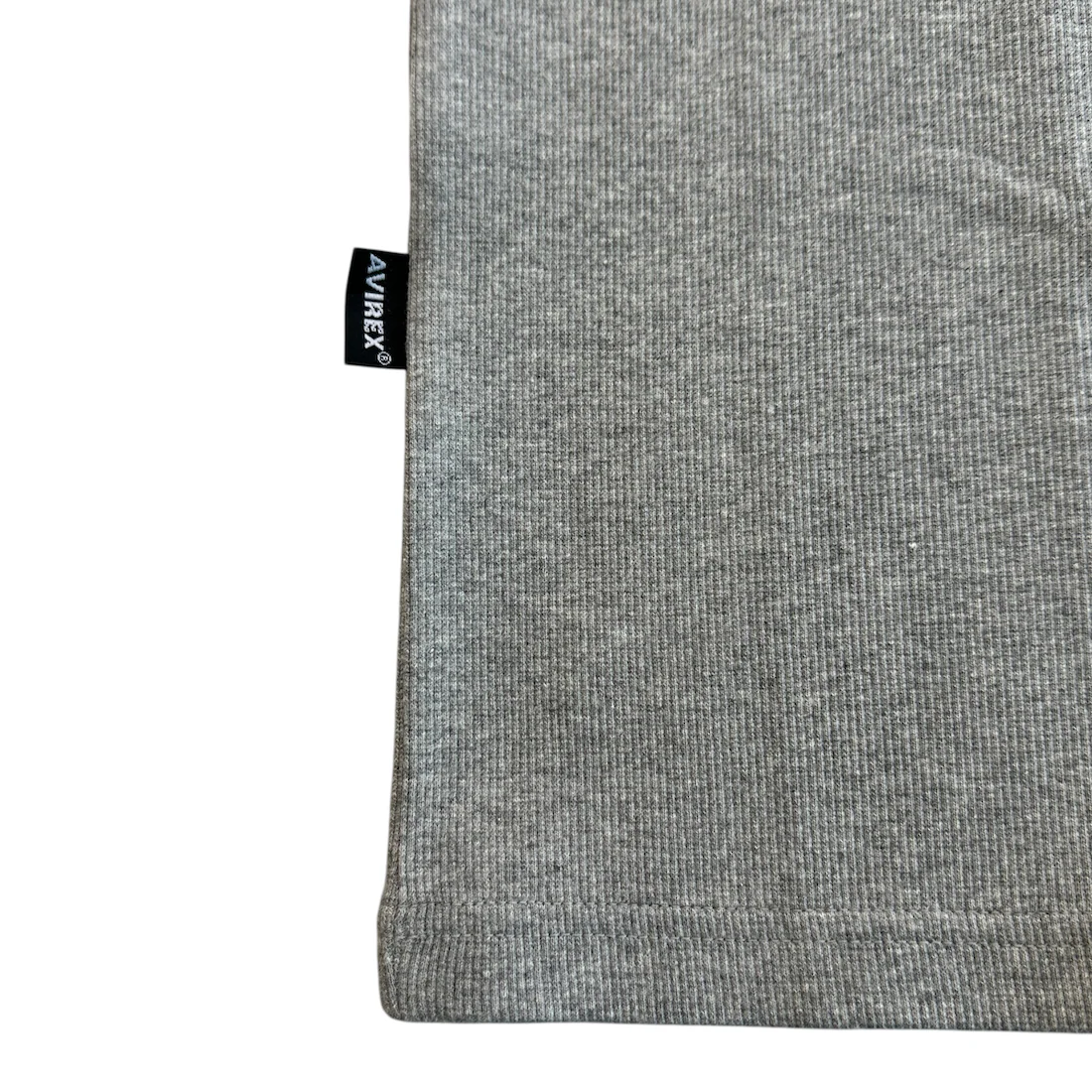 (NEW) AVIREX RIBBED EVERY DAY HENLEY SHORT SLEEVE - GREY - Image 6