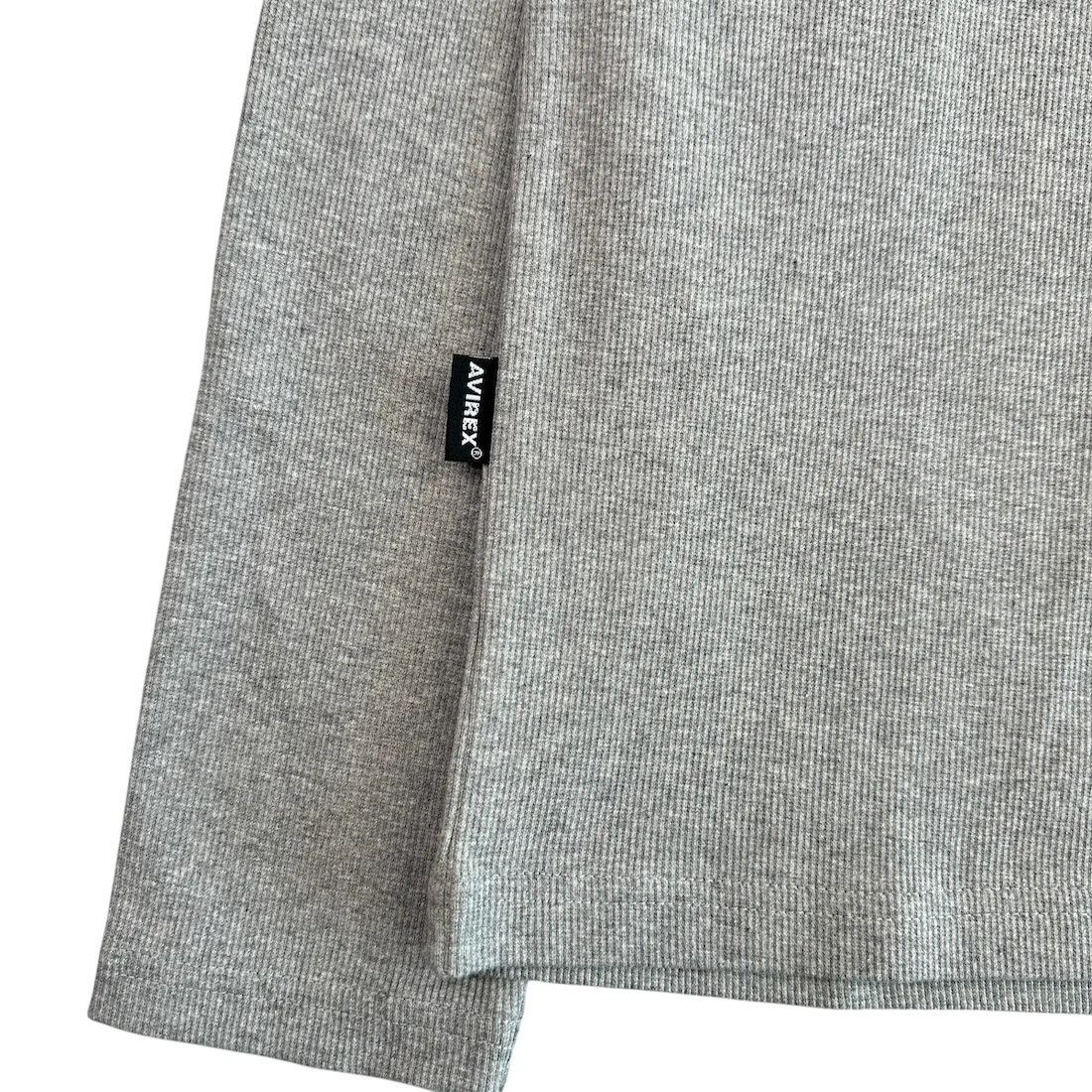 (NEW) AVIREX RIBBED EVERY DAY LONG SLEEVE - GREY - Image 5