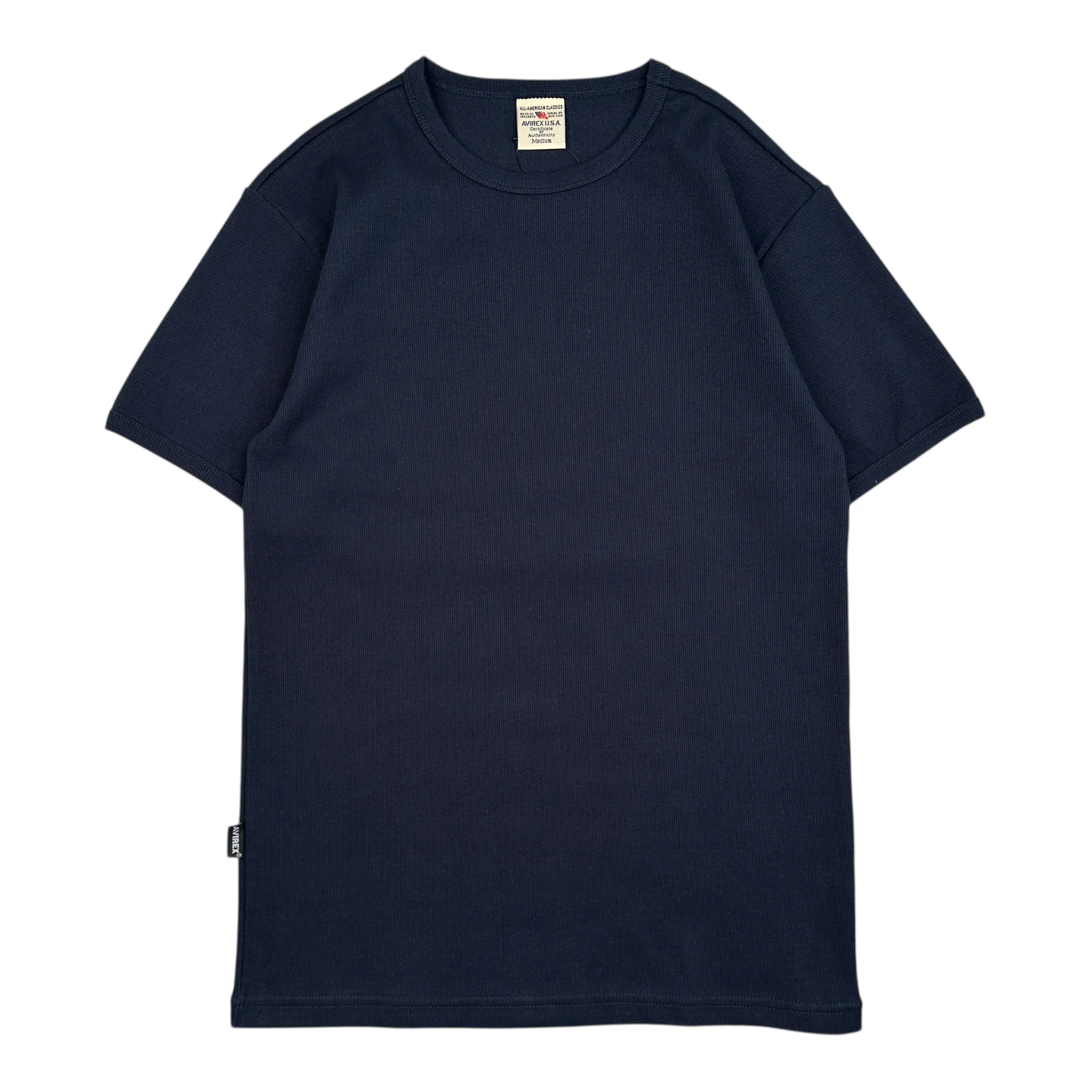 (NEW) AVIREX RIBBED EVERY DAY T-SHIRT - NAVY