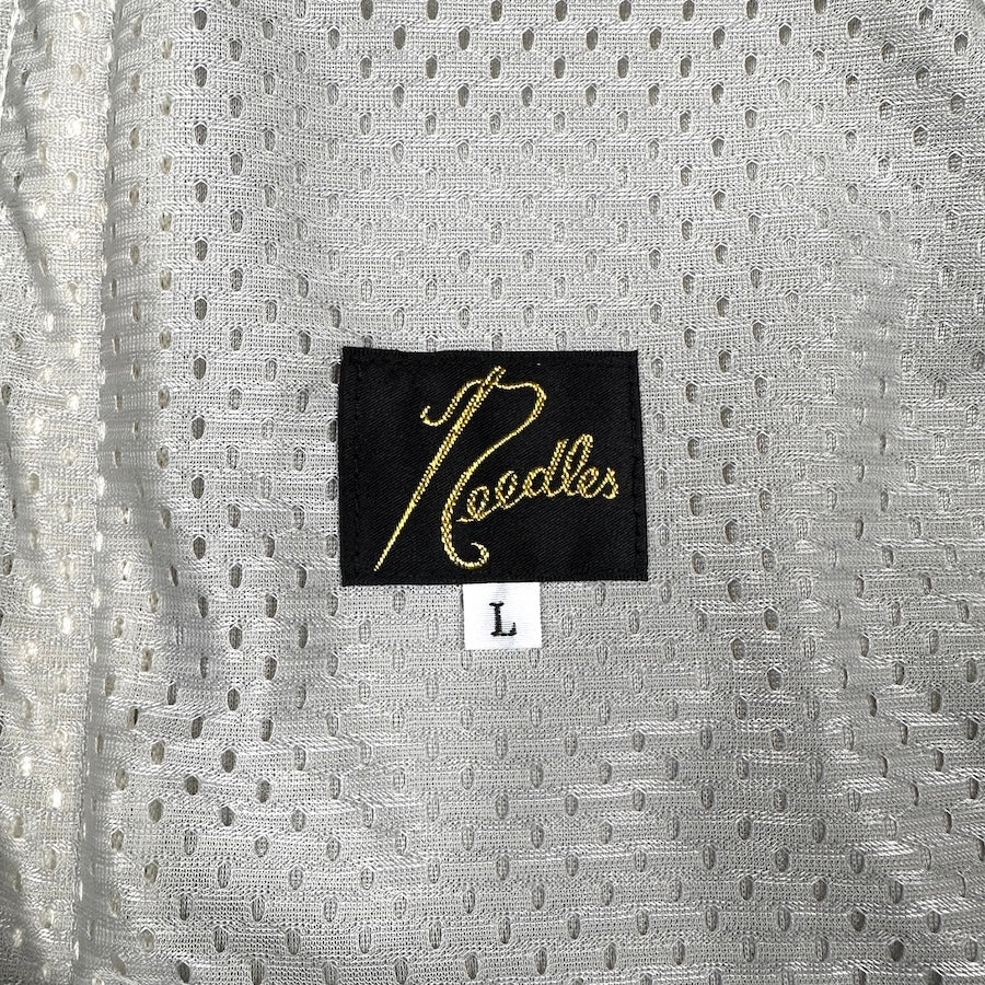 (NEW) (L) NEEDLES H.D TRACK PANTS - CREAM/GREEN - Image 3