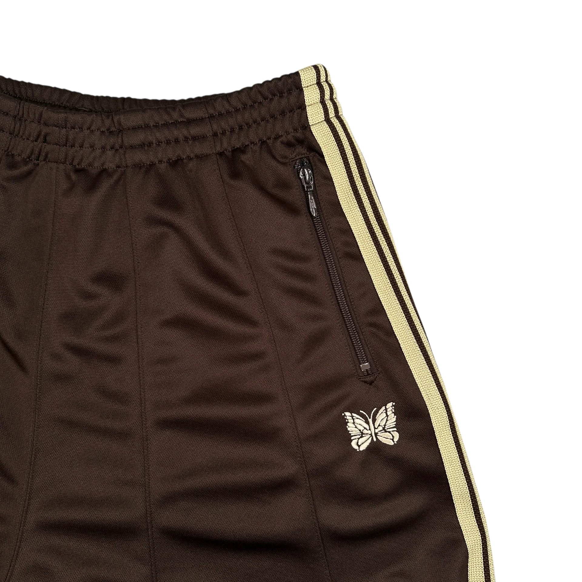 (NEW) NEEDLES H.D. TRACK PANTS - BROWN / BEIGE - Image 3