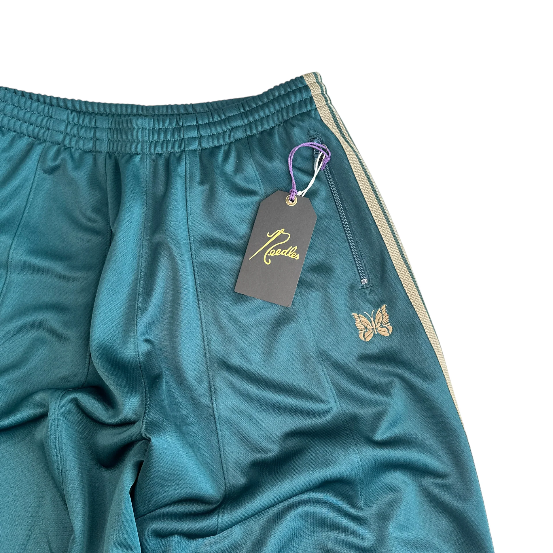 (NEW) NEEDLES H.D. TRACK PANTS - AQUA GREEN - Image 3