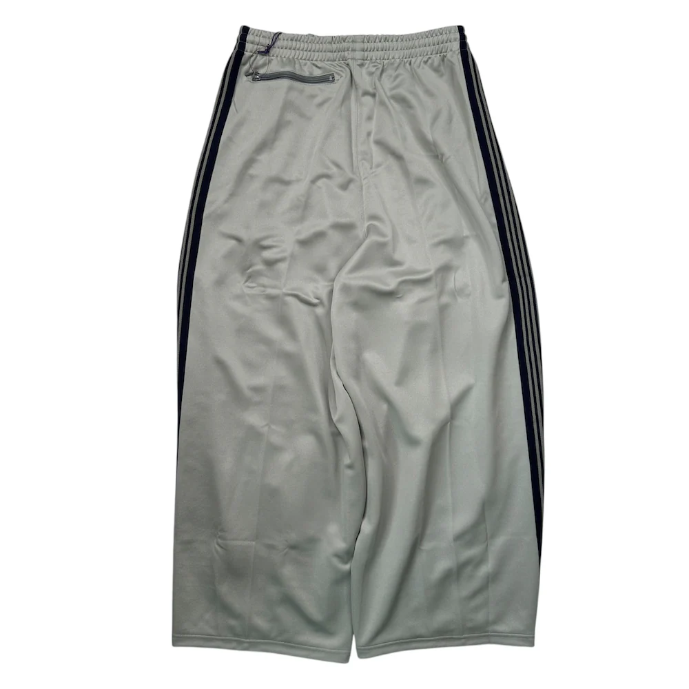 (NEW) NEEDLES H.D TRACK PANTS - LIGHT GREY/NAVY - Image 3