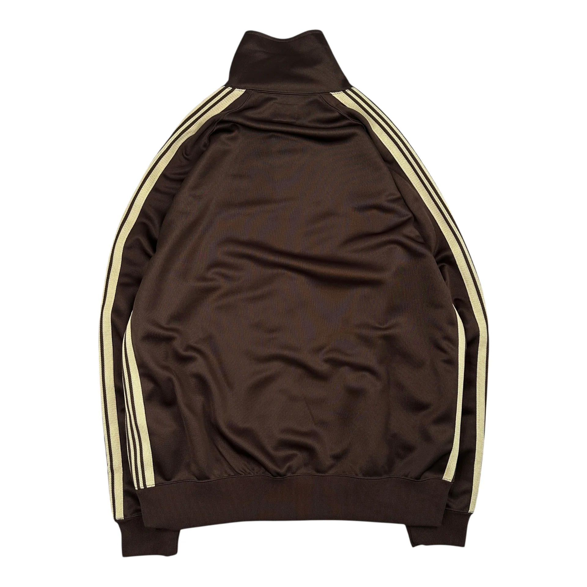 (NEW) NEEDLES POLY SMOOTH TRACK JACKET - BROWN / BEIGE - Image 2