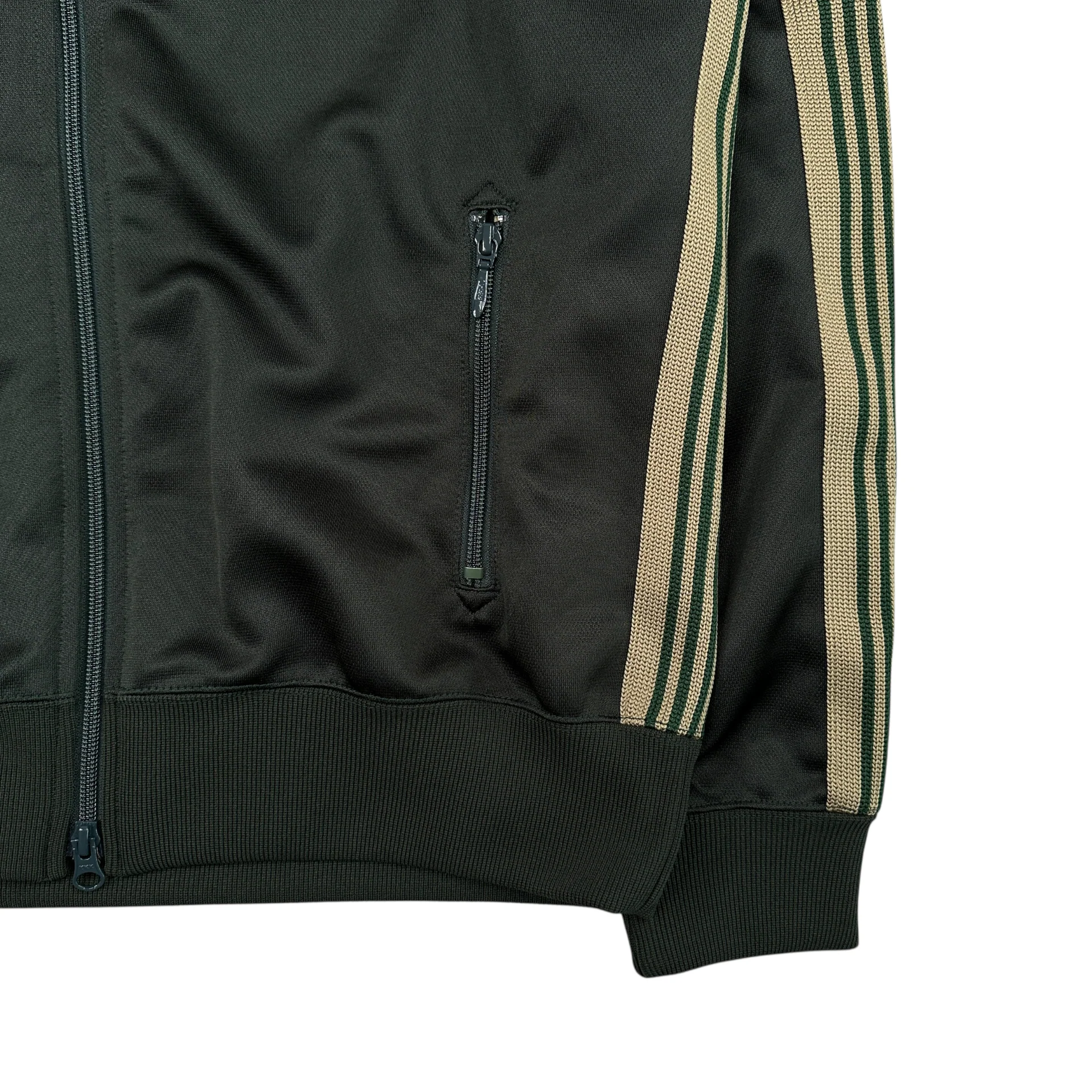 (NEW) NEEDLES POLY SMOOTH TRACK JACKET - GREEN - Image 4
