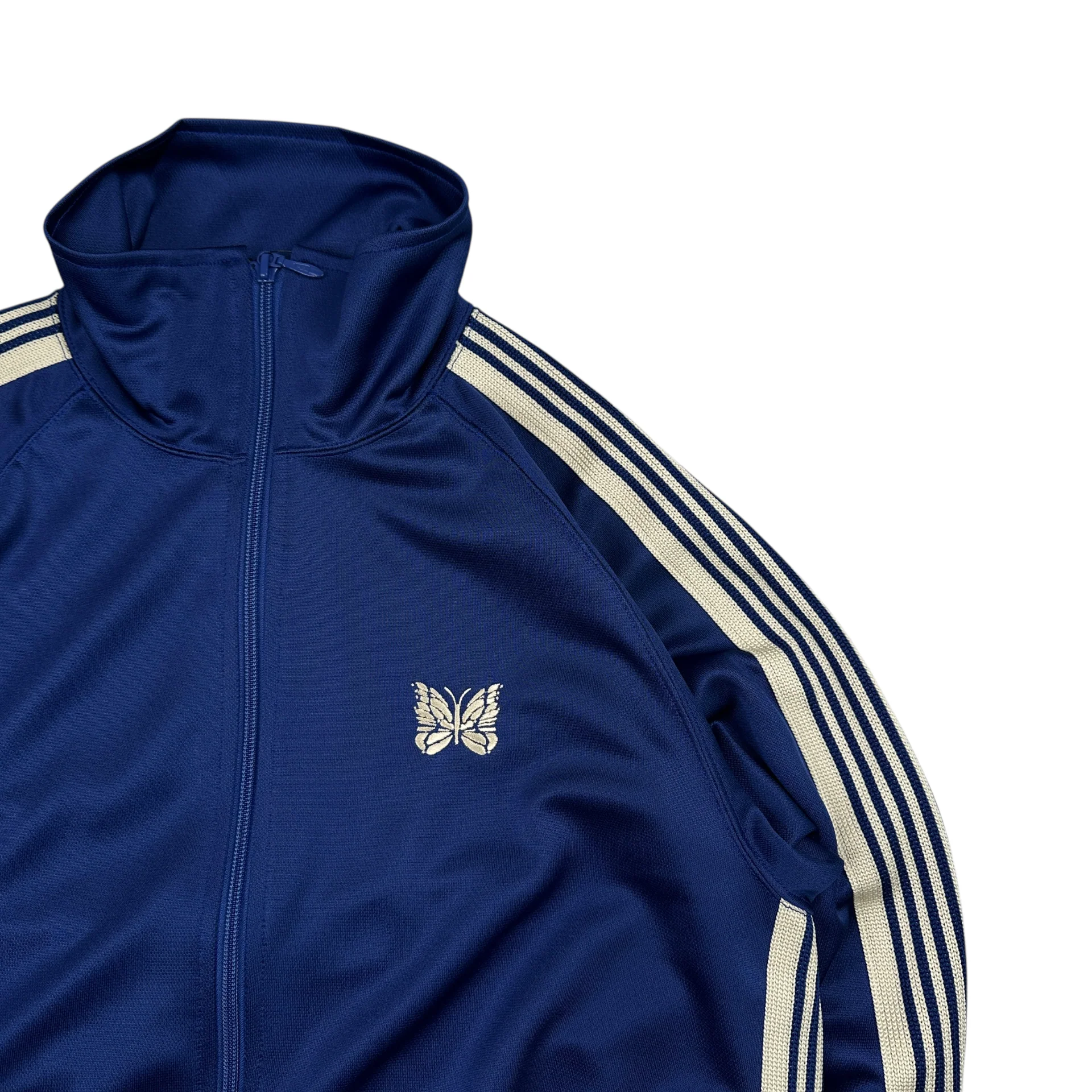 (NEW) NEEDLES POLY SMOOTH TRACK JACKET - ROYAL BLUE - Image 3