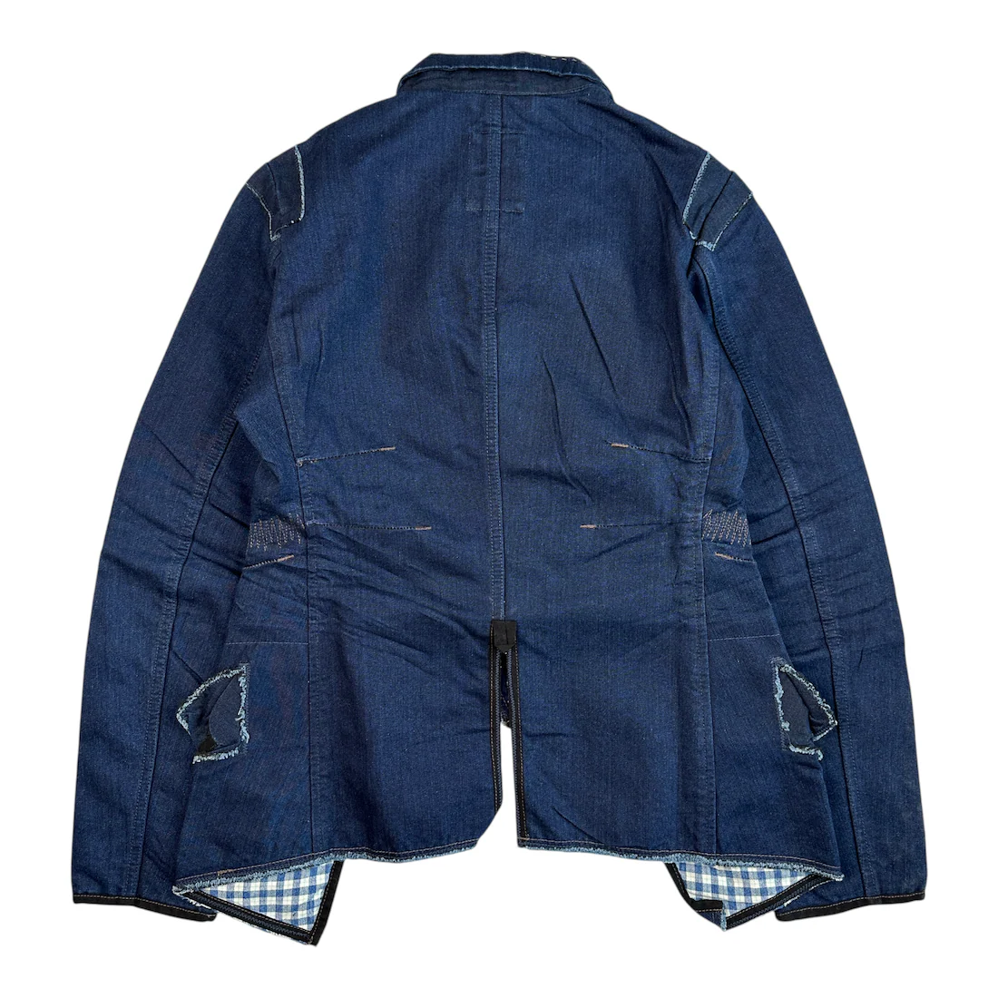 (NEW) (S) MARITHE + FRANCOIS GIRBAUD TAILORED DENIM JACKET - Image 2