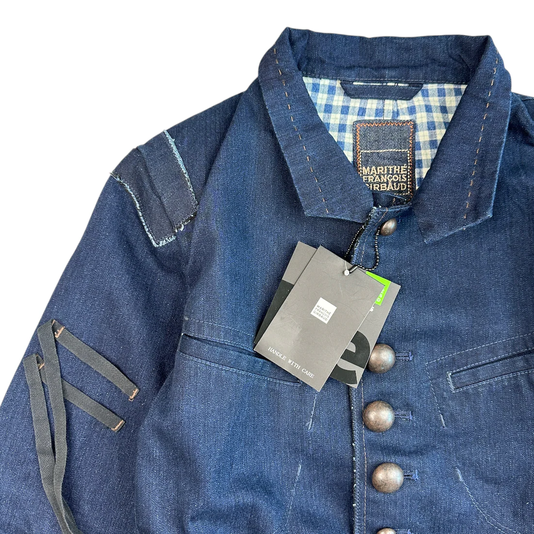 (NEW) (S) MARITHE + FRANCOIS GIRBAUD TAILORED DENIM JACKET - Image 3