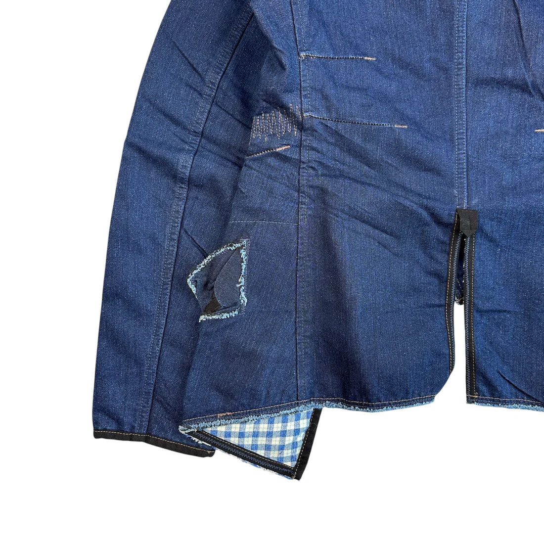 (NEW) (S) MARITHE + FRANCOIS GIRBAUD TAILORED DENIM JACKET - Image 5