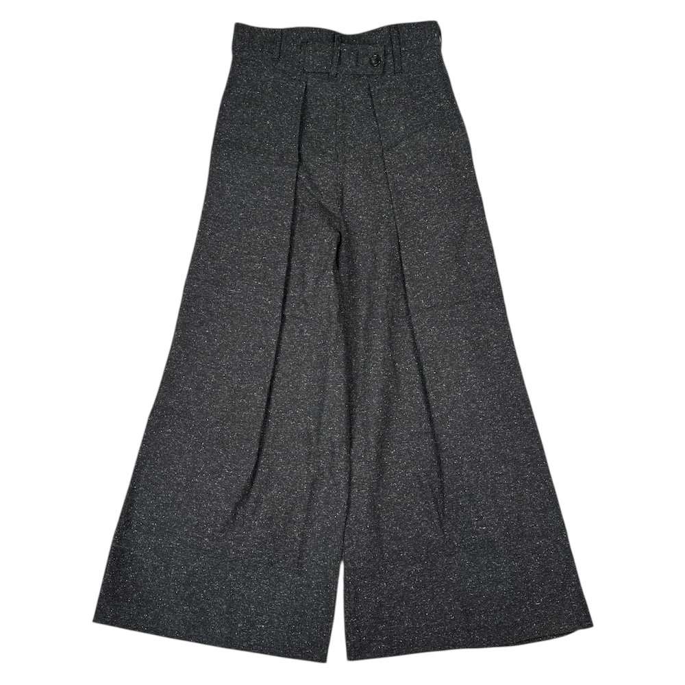 (NEW) VOAAOV 1-TUCK WIDE PANTS - GREY