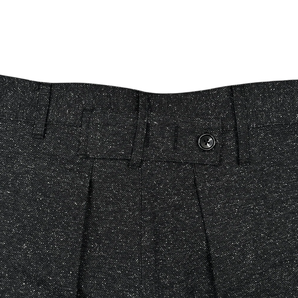 (NEW) VOAAOV 1-TUCK WIDE PANTS - GREY - Image 4