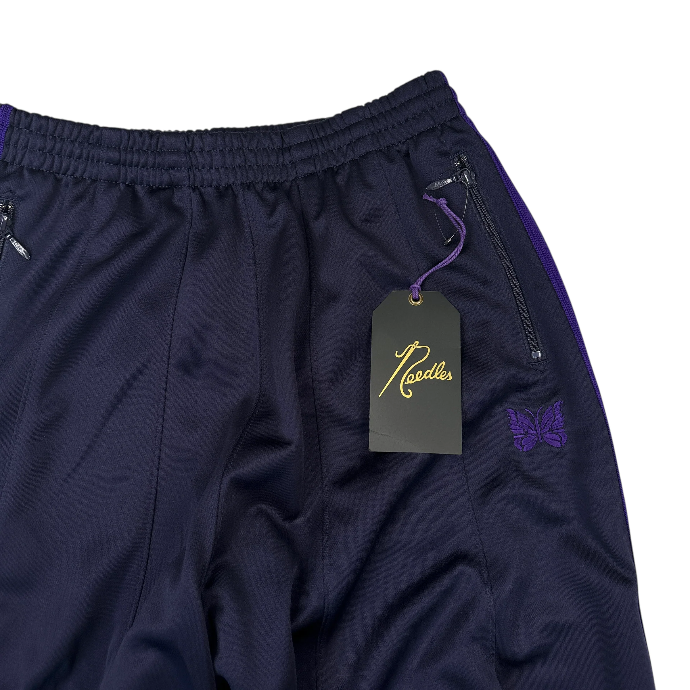 (NEW) (XS) NEEDLES H.D TRACK PANTS - PURPLE - Image 3